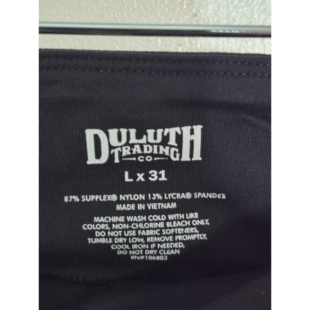 Duluth Trading Co NoGA Classic Black Leggings Pants Womens Size L x 31 Yoga Work - Picture 3 of 5